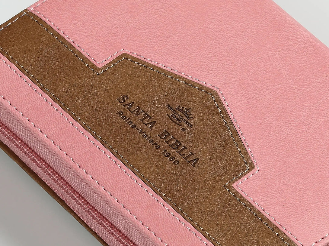 Biblia RVR60 025czti Elegante Rosa/café - Biblias