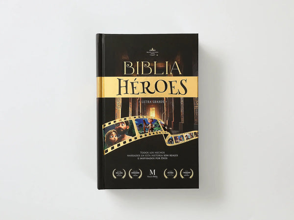 Biblia RVR60 065c Héroes Tapa dura Negra - Biblias