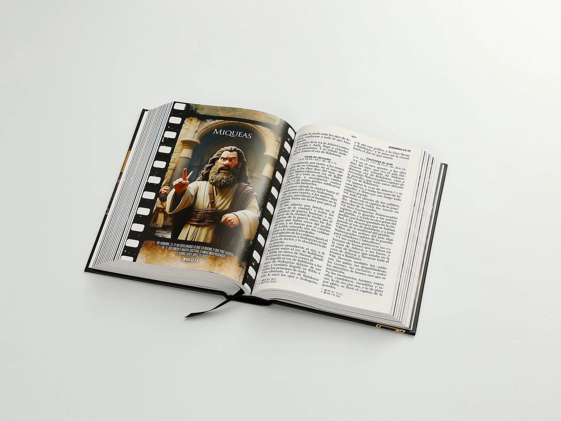 Biblia RVR60 065c Héroes Tapa dura Negra - Biblias