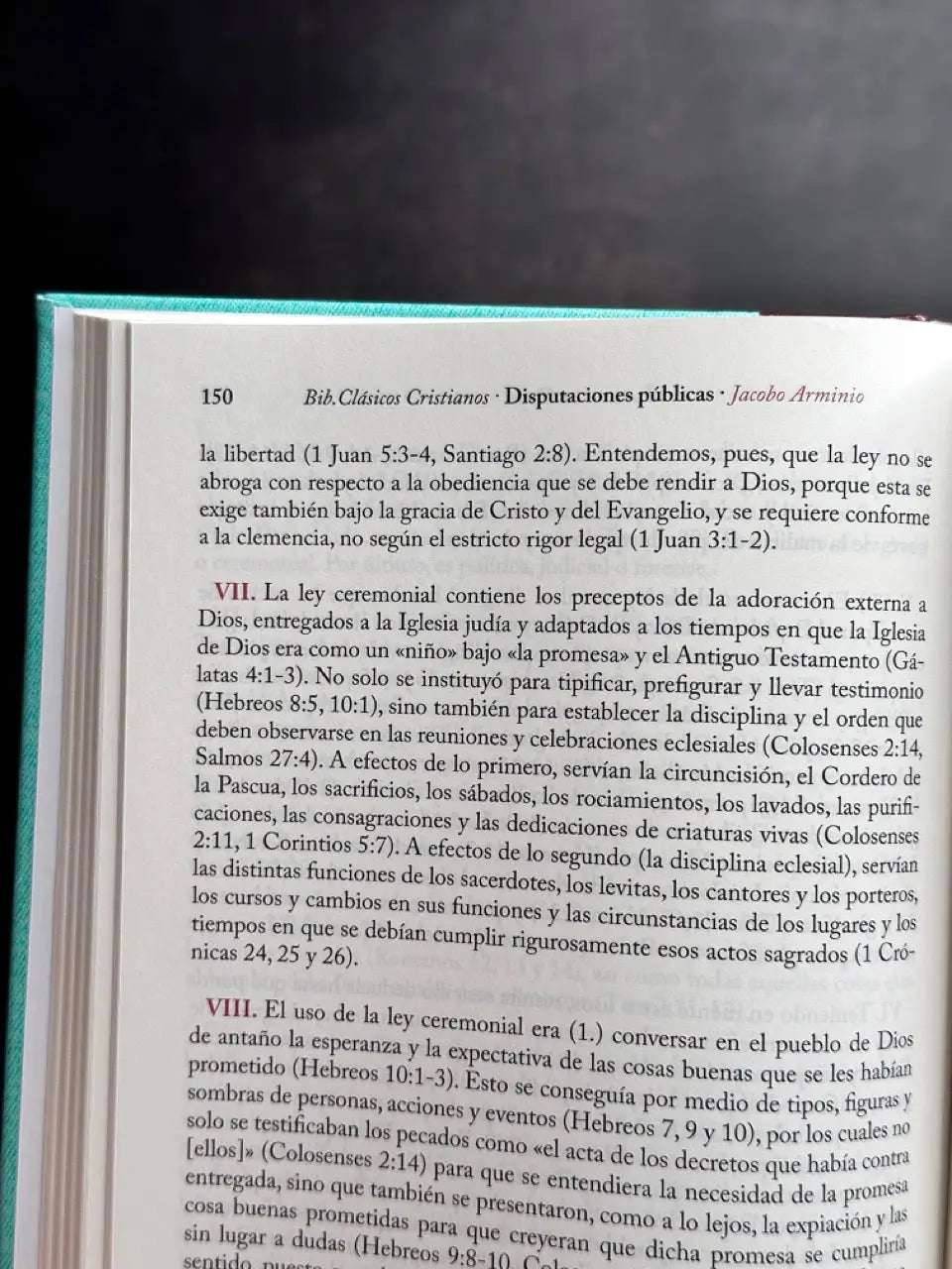 Disputaciones públicas - Jacobo Arminio - Biblioteca