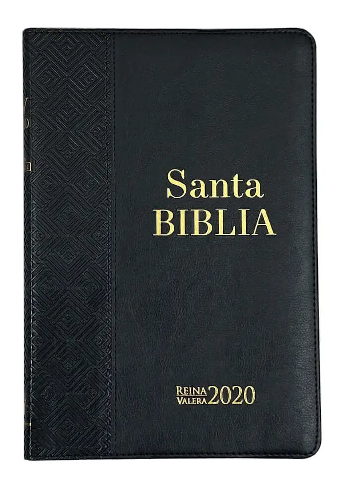 Biblia Reina Valera 2020 ultrafina imitación piel Delicadeza negro/negro